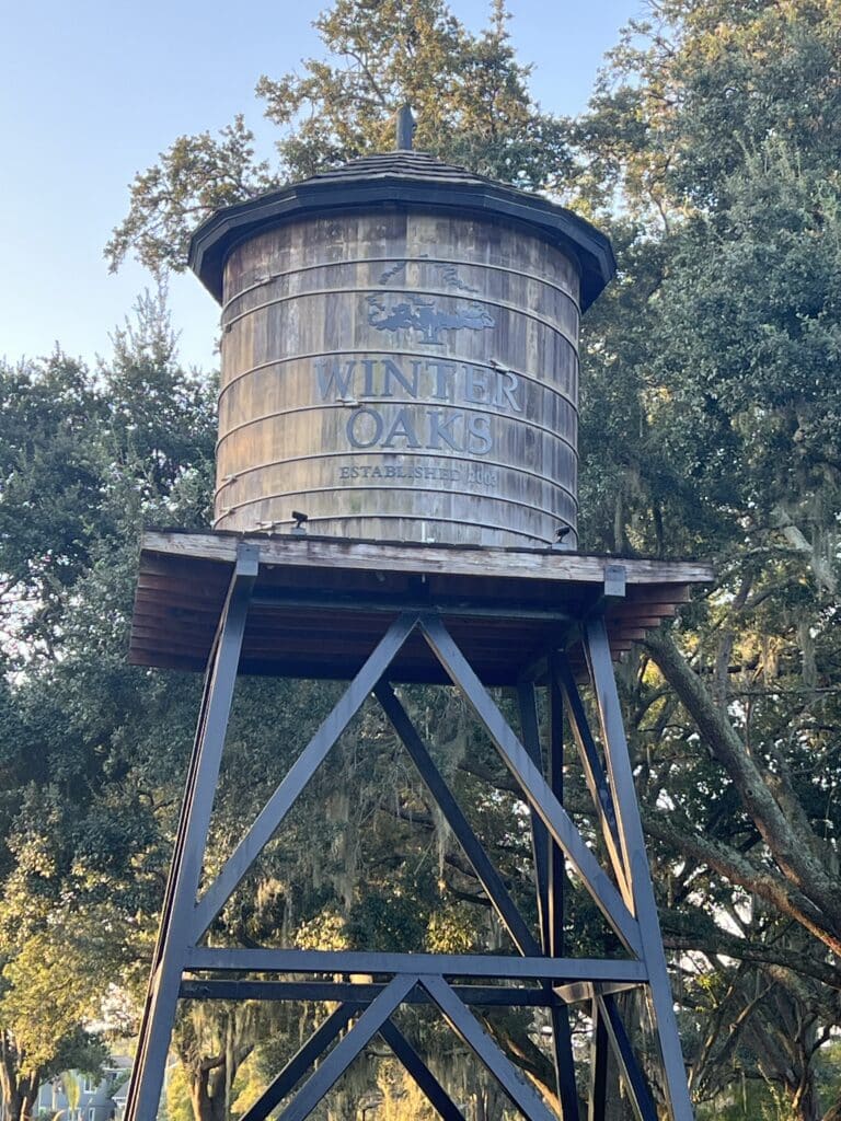 winter oaks water tower